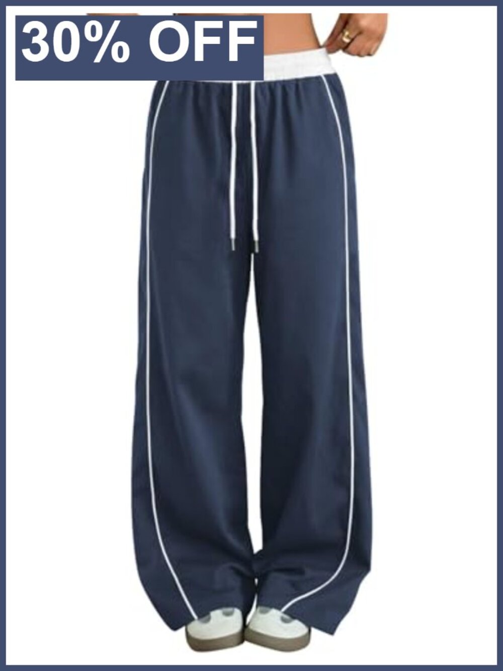 Zaful Parachute Pants Y2K Wide Leg Cargo High Waisted Sweatpants